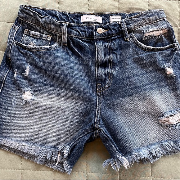 KanCan ESTILO Signature Ultra High Rise Denim Jean Shorts Size Medium - Picture 13 of 13